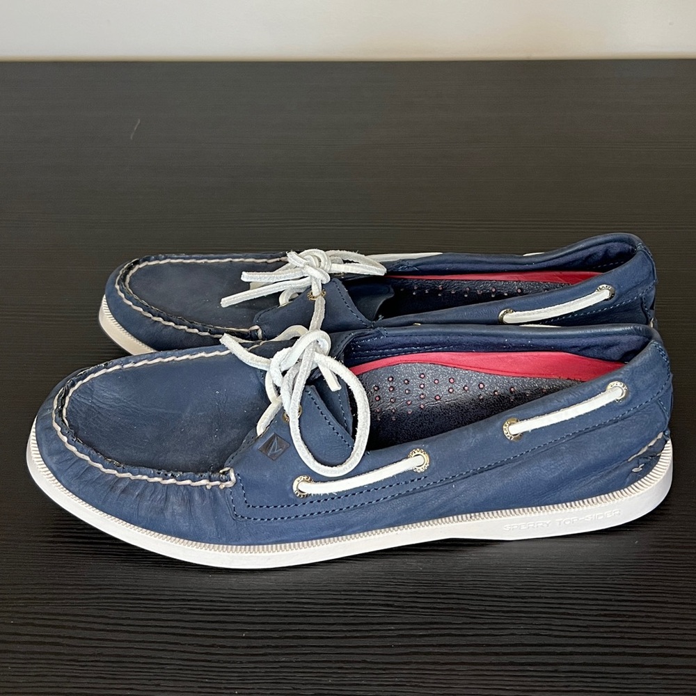 Sperry Womens Authentic Boat Shoe Navy Size 9.5